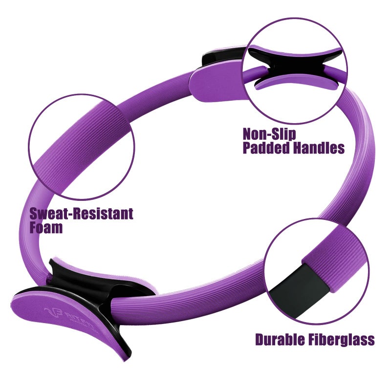 RitFit Pilates Ring Circle - 14 Inch Magic Fitness Circle for Toning Inner & Outer Thighs, Bonus Workout Guide Included - Image 3
